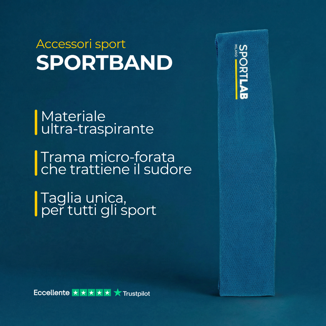 SPORTBAND BLUE - SportLab Milano