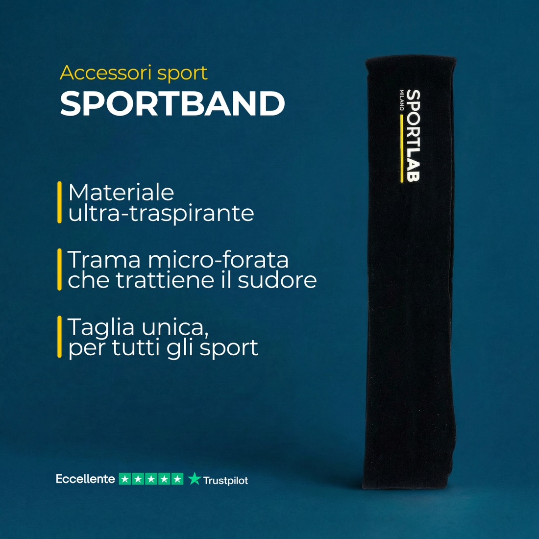 SPORTBAND NERA - SportLab Milano