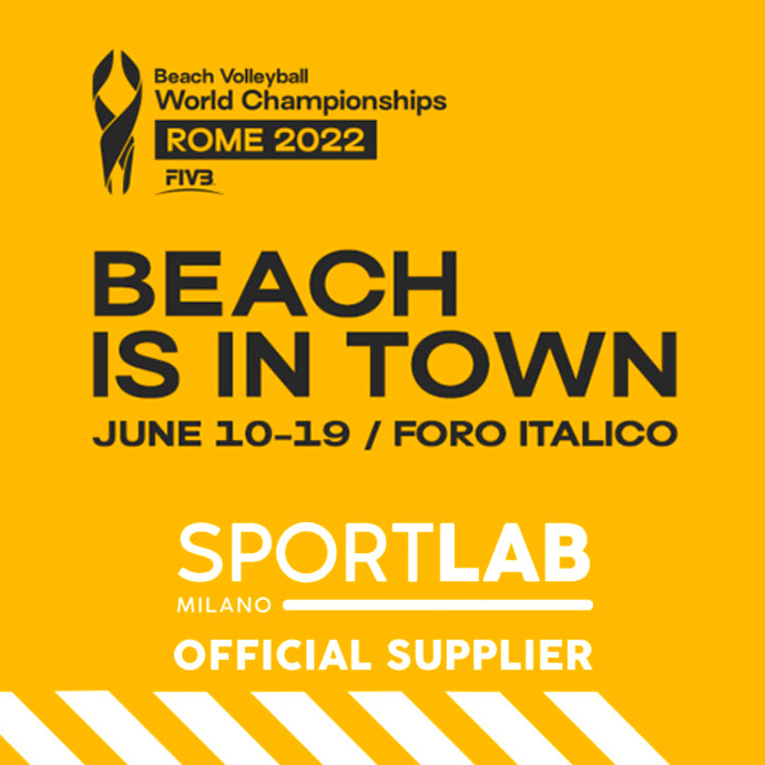 SPORTLAB MILANO Official Supplier del Beach Volleyball World Championships Rome 2022