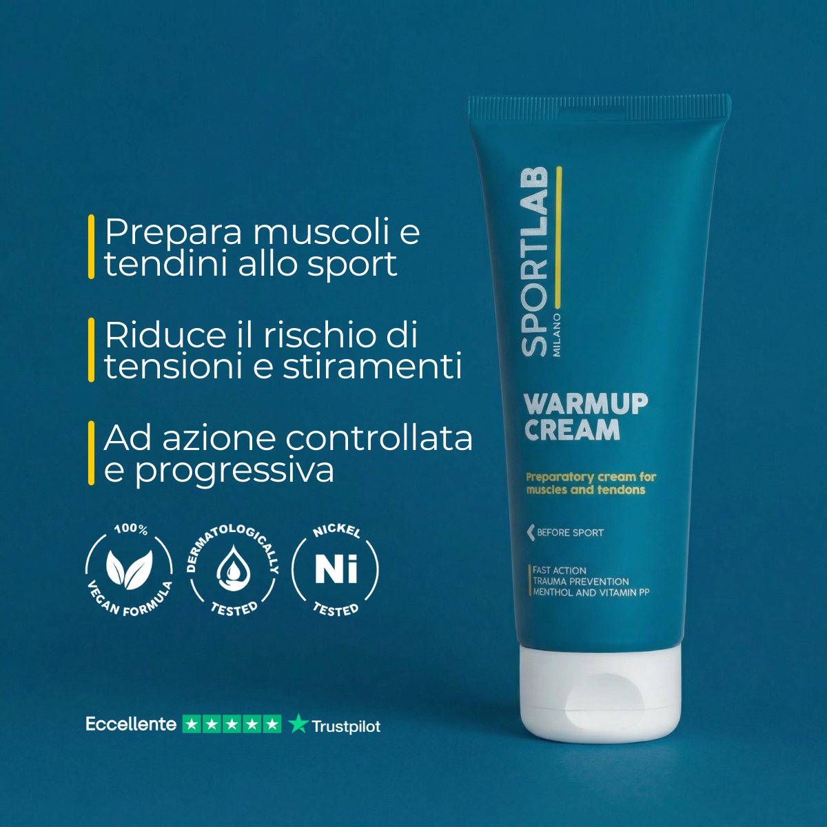 WARMUP CREAM Multi Pack - SportLab Milano