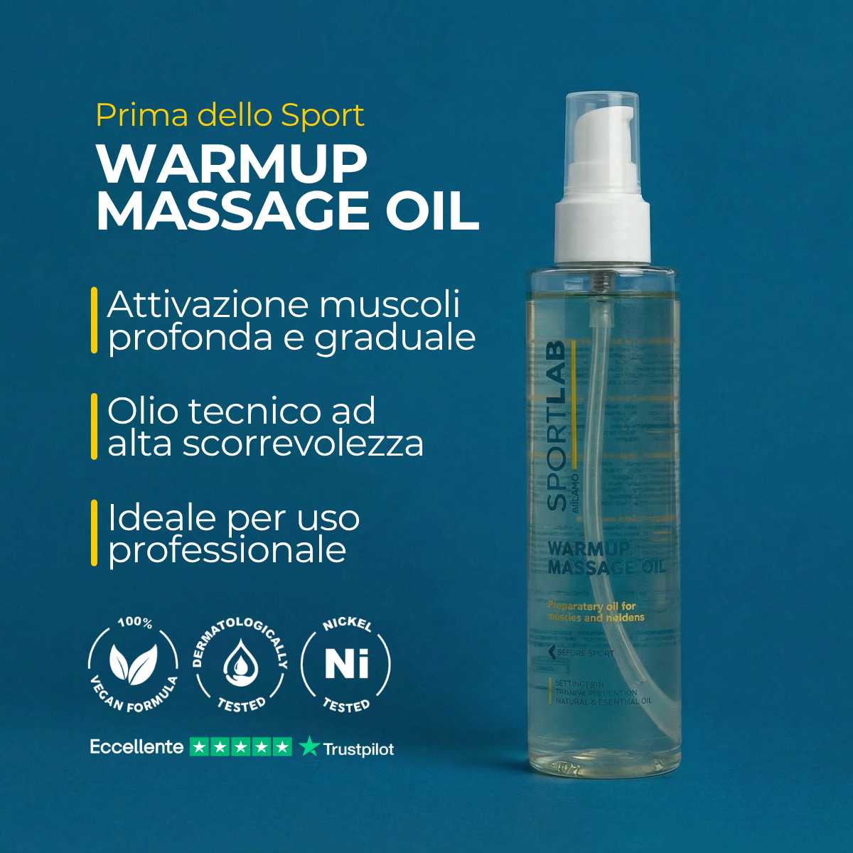 WARMUP MASSAGE OIL Multi Pack - SportLab Milano
