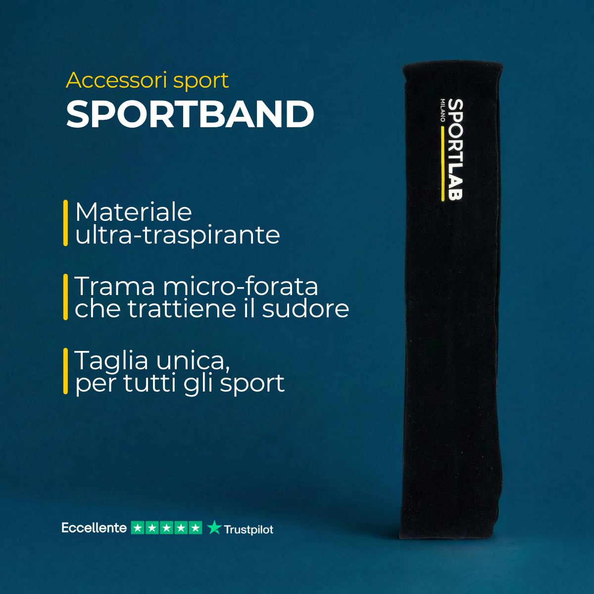 SPORTBAND NERA - SportLab Milano
